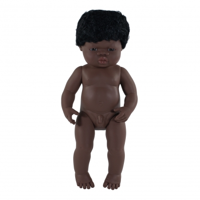 Lalka Miniland chłopczyk Afrykanin